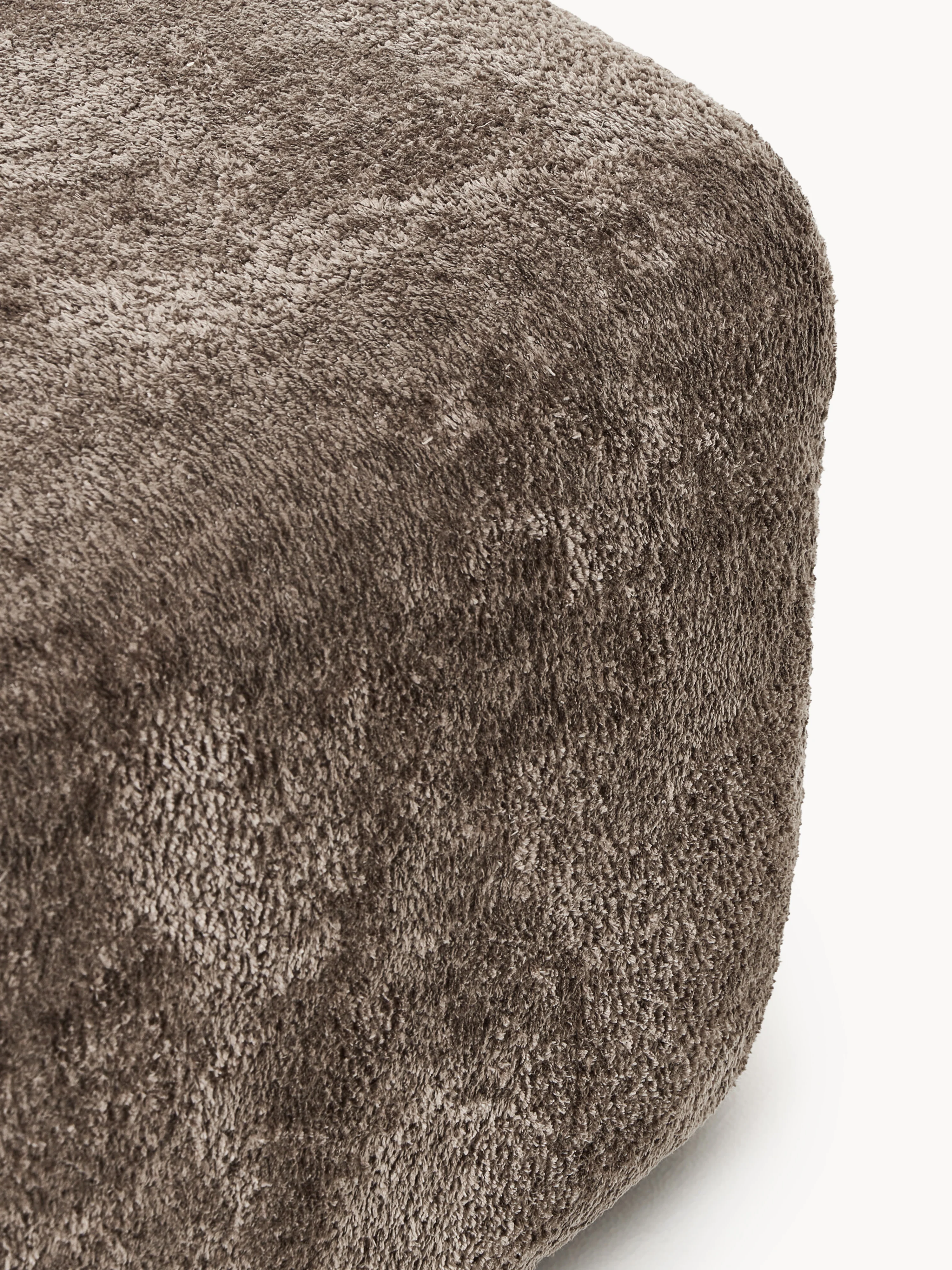 Grote teddy bouclé ottoman Wolke