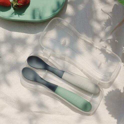 Babycook NEO Night Blue + Multiportions Silicone 6X90 ml + 2 Cuillères 1er âge - BEABA