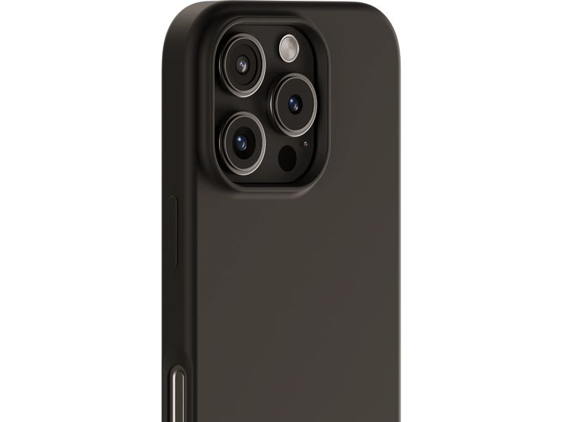Holdit Back Cover Silicone iPhone 16 Pro Max Schwarz Schutzhülle für das Apple iPhone 16 Pro Max