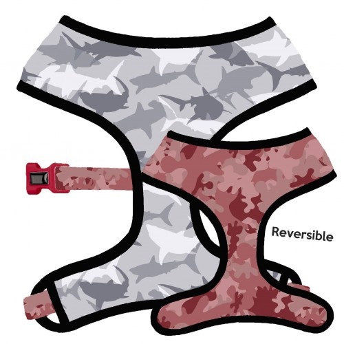 Coleira reversível CaponeTheDog para cães, estampa camuflada