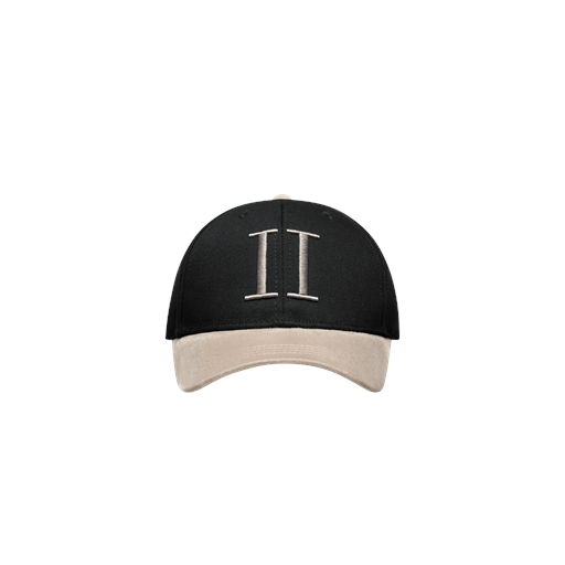 Les Deux Suede II Baseball Cap, Black/Dark Sand, One size