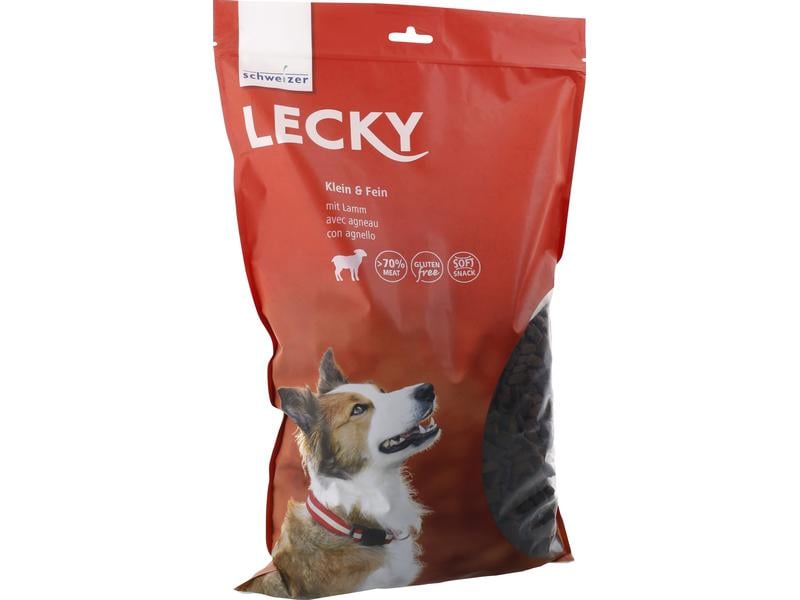 LECKY Klein & Fein mit Lamm, 2.5 kg Softer Hunde-Snack und Vollnahrung zugleich