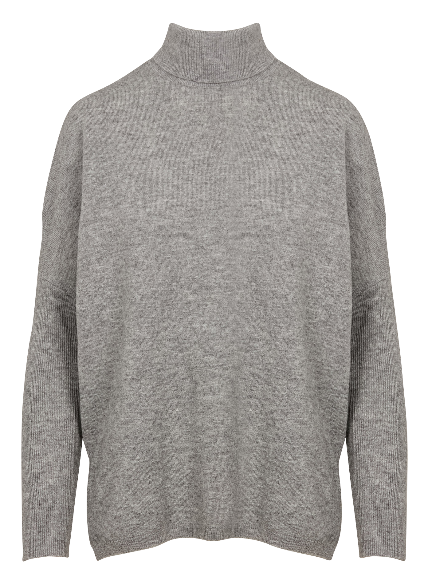 KYAT - Pull oversize col roulé en laine | Gris