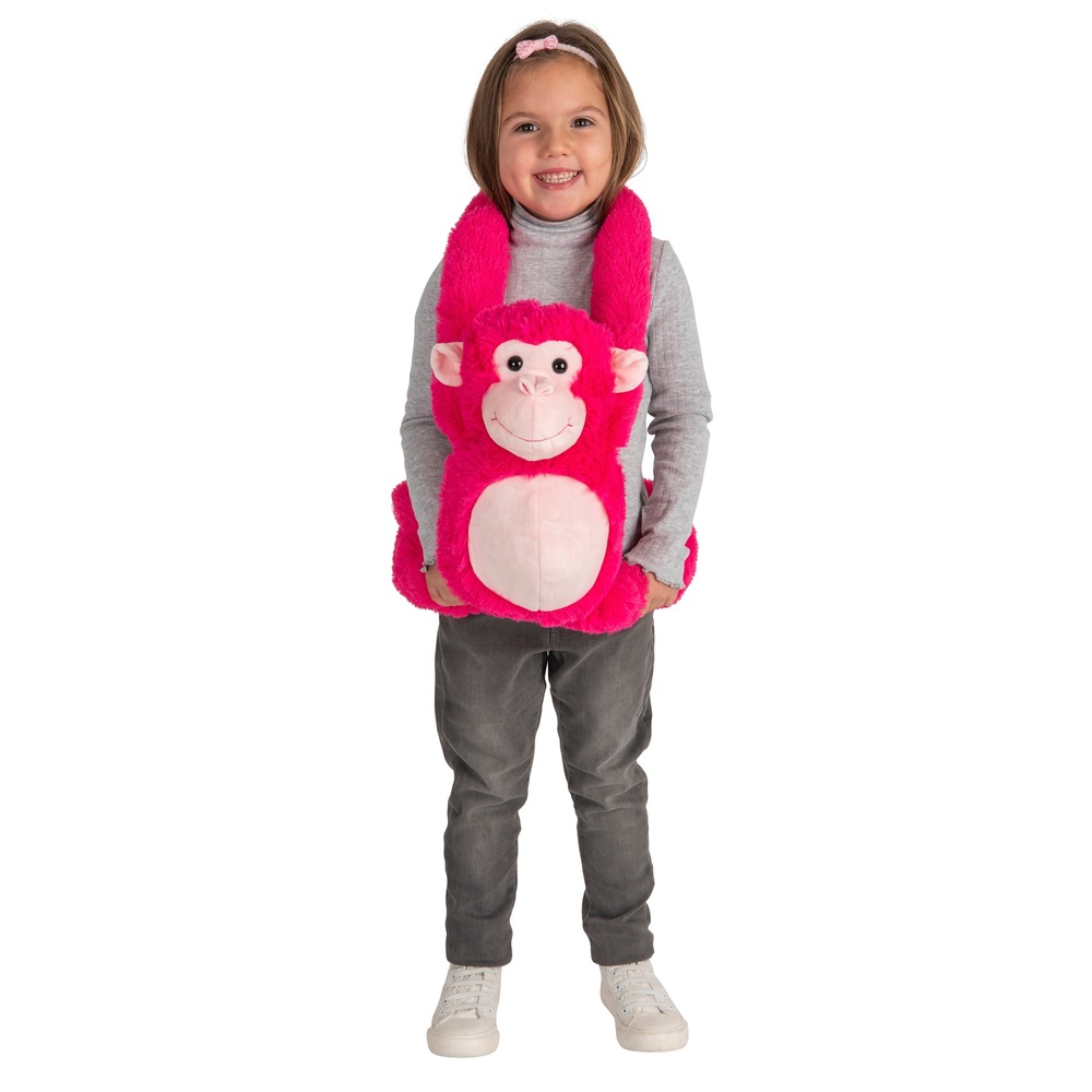 Frecher Affe, rosa, 75 cm, Plüschtier