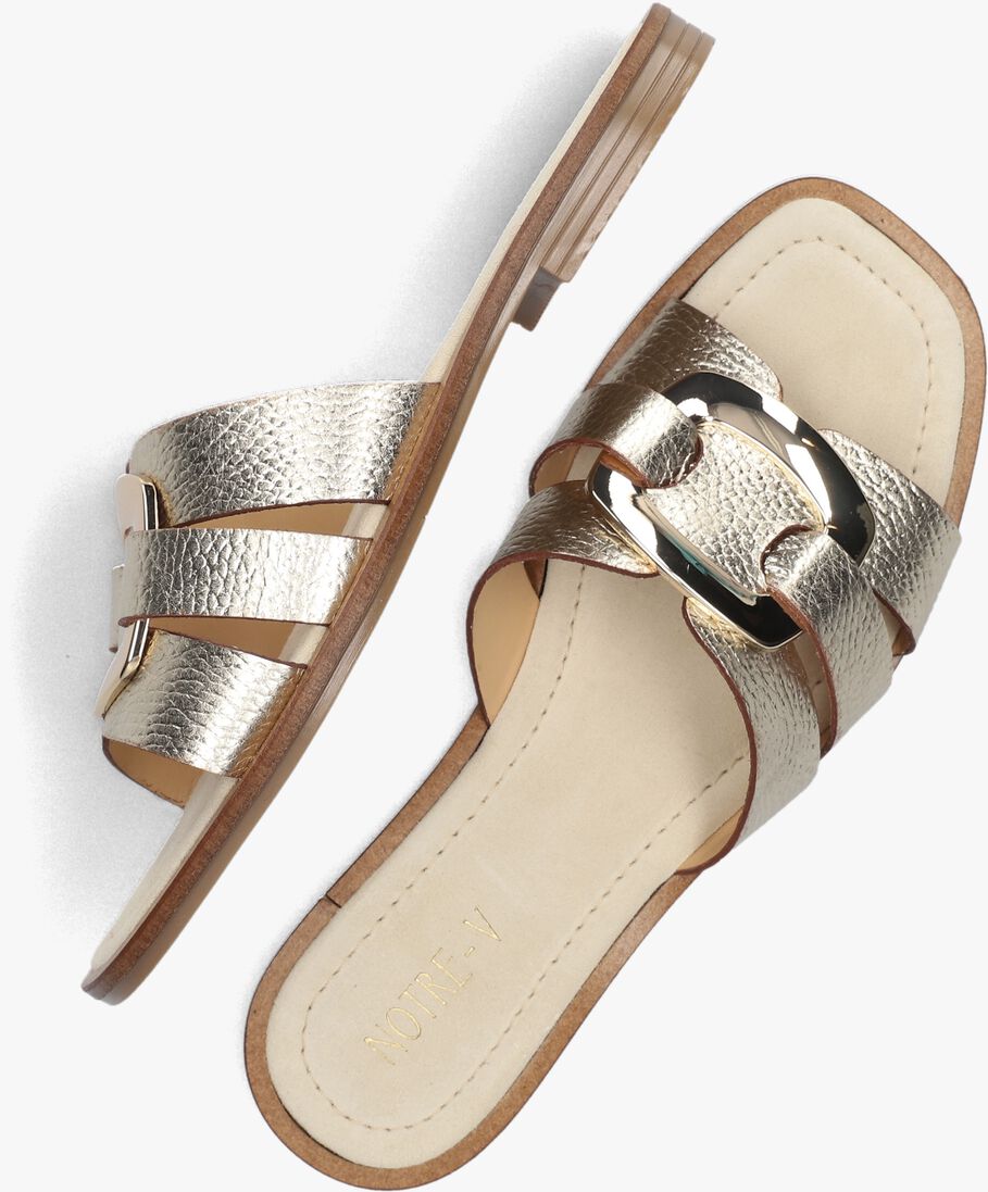 NOTRE-V gouden notre-v slippers 22718