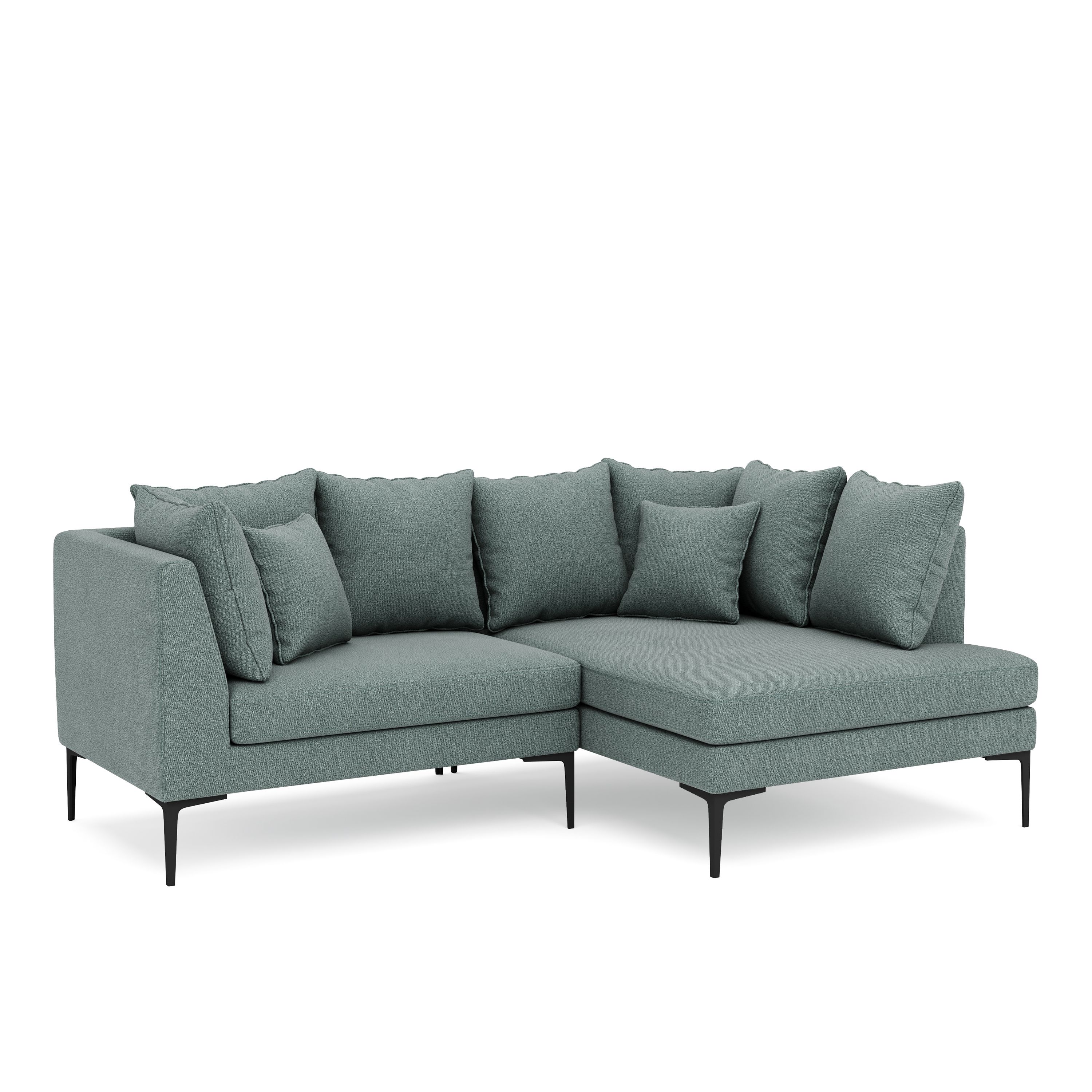 Ecksofa JOEY rechts dunkelgrün
