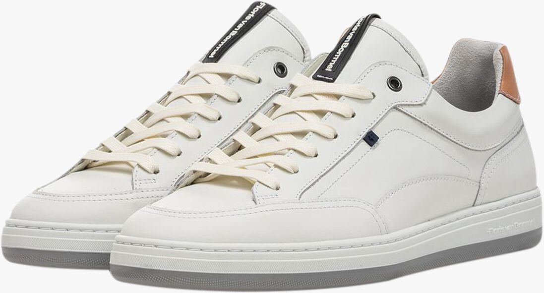 witte floris van bommel lage sneakers sfm-10217 de dijker