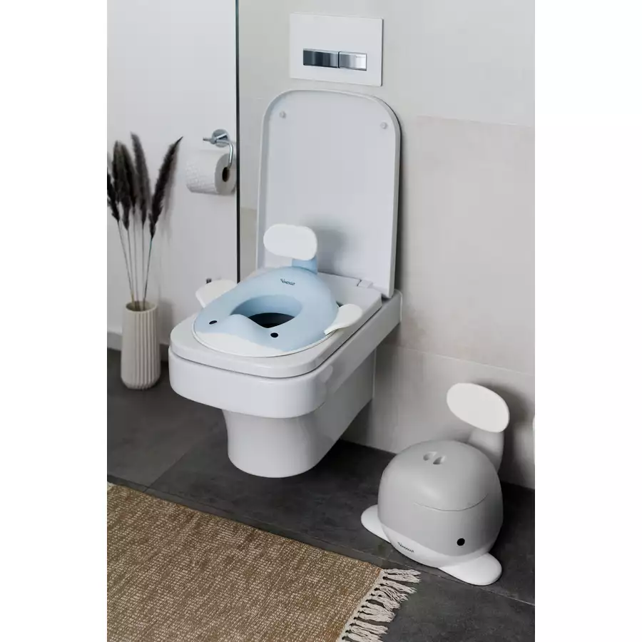 KINDSGUT Toilettenaufsatz Wal hellblau