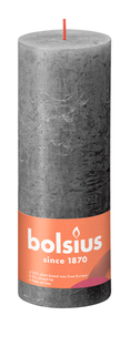 Bolsius Rustiek Stompkaars Stormy Grey 190/68 1ST
