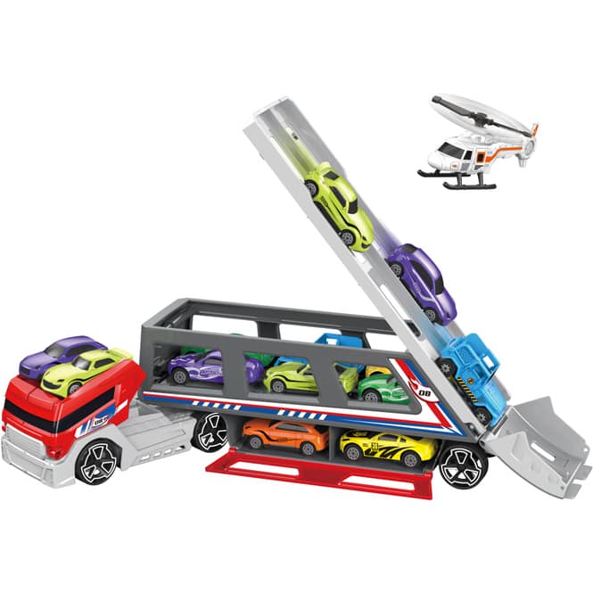 Besttoy - Autotransporter mit 8 Fahrzeugen