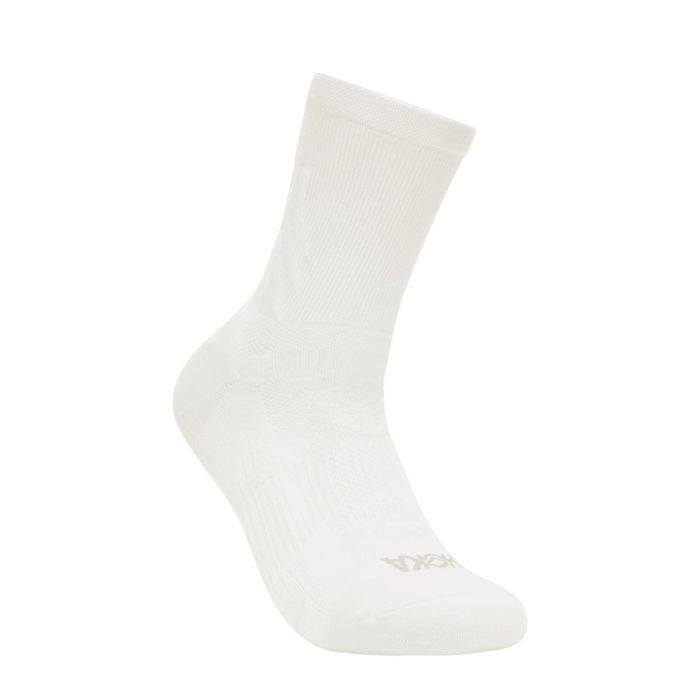 Hoka Unisex Strømper Bondi 9 Quarter Run Socks Hvid