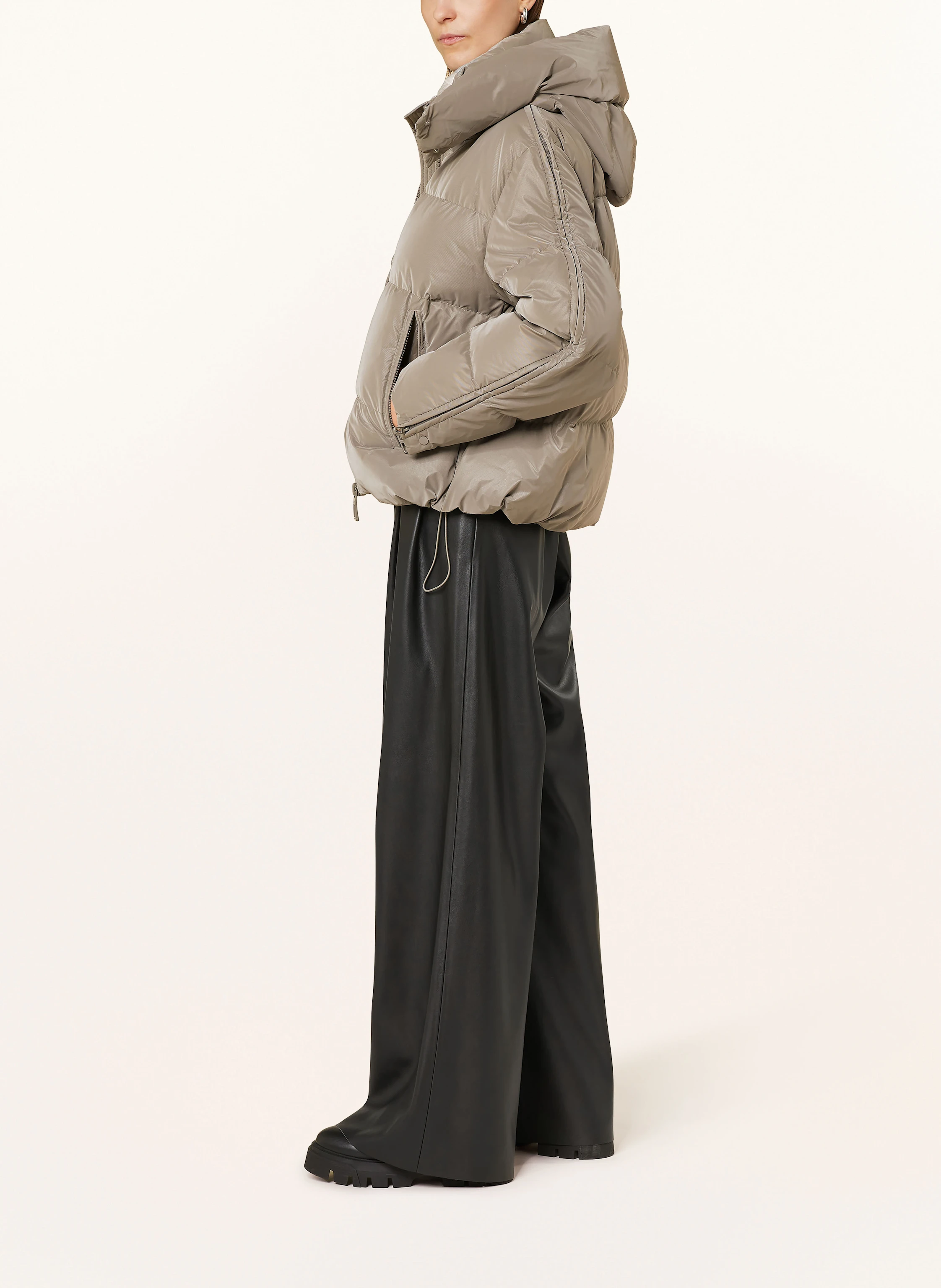 DUNO Oversized-Daunenjacke NAOKO mit abnehmbarer Kapuze