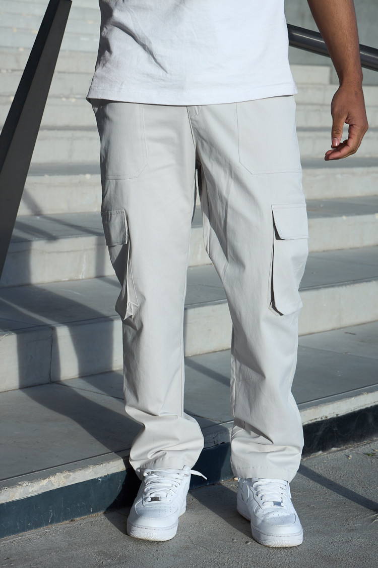 Pantalon cargo gris