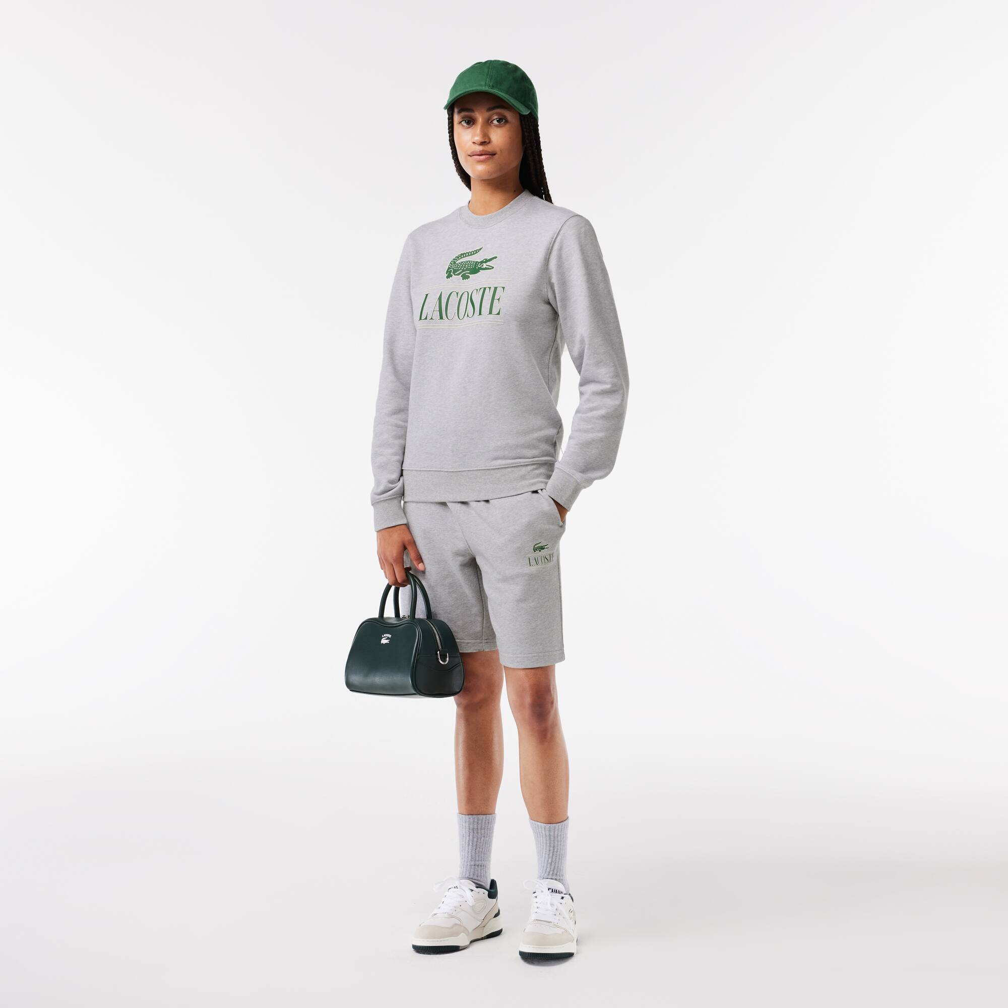Sweatshirt Jogger avec marquage en molleton de coton Sweatshirts - Gris - Lacoste - Unisex