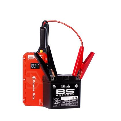Booster BS Battery Power Box PB-02 avec chargeur USB Universel - Rouge / Noir