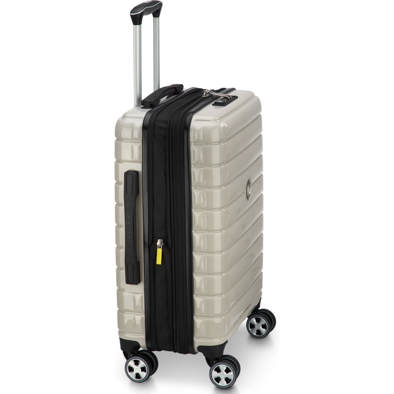 Shadow 5.0 valise cabine slim extensible 4 doubles roues 55 cm ivoire