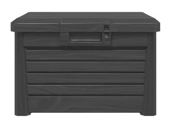 Boîte à coussins d'extérieur anthracite polypropylène