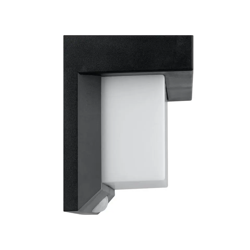 EGLO Utrera Wandlamp - Solar - Zonne-Energie - Zwart - 20 cm