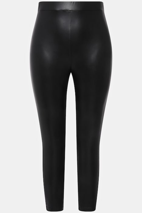 Leggings, beschichtet, elastisch, Elastikbund
