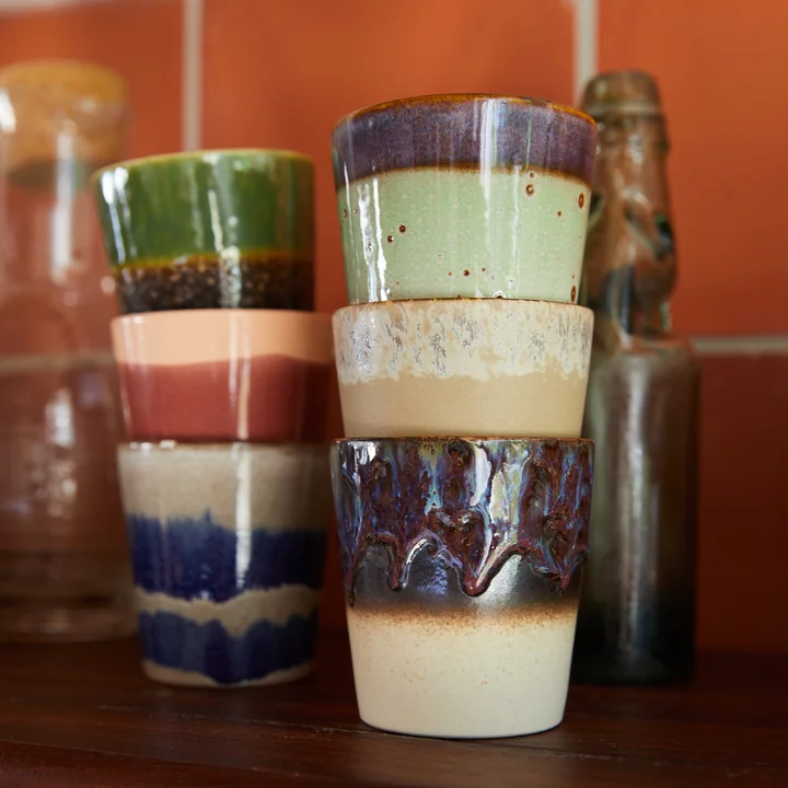 HKliving - 70's Kaffeebecher, moss