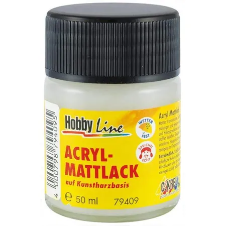 KREUL Acryl-Mattlack transparent auf Kunstharzbasis 50 ml