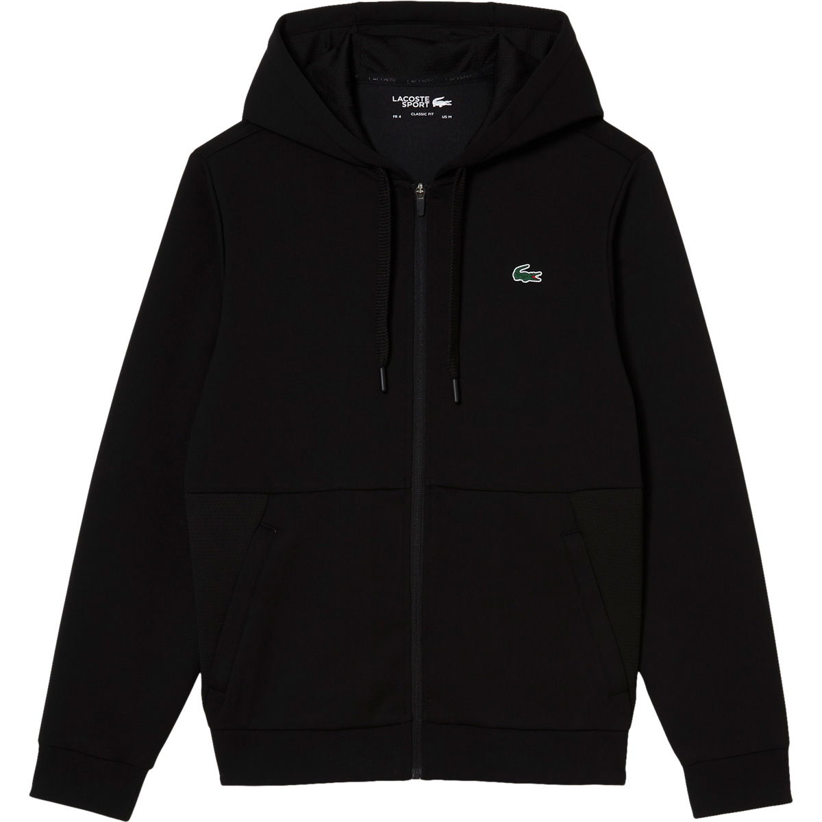 Lacoste Mesh Panels Full Zip Hættetrøje Herre