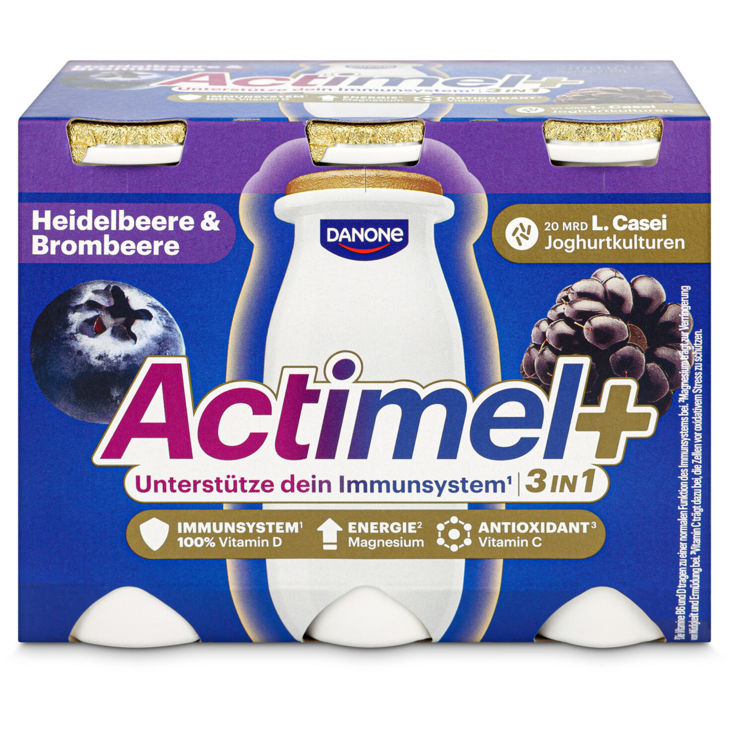 Danone Actimel Heidelbeere & Brombeere 6x100g