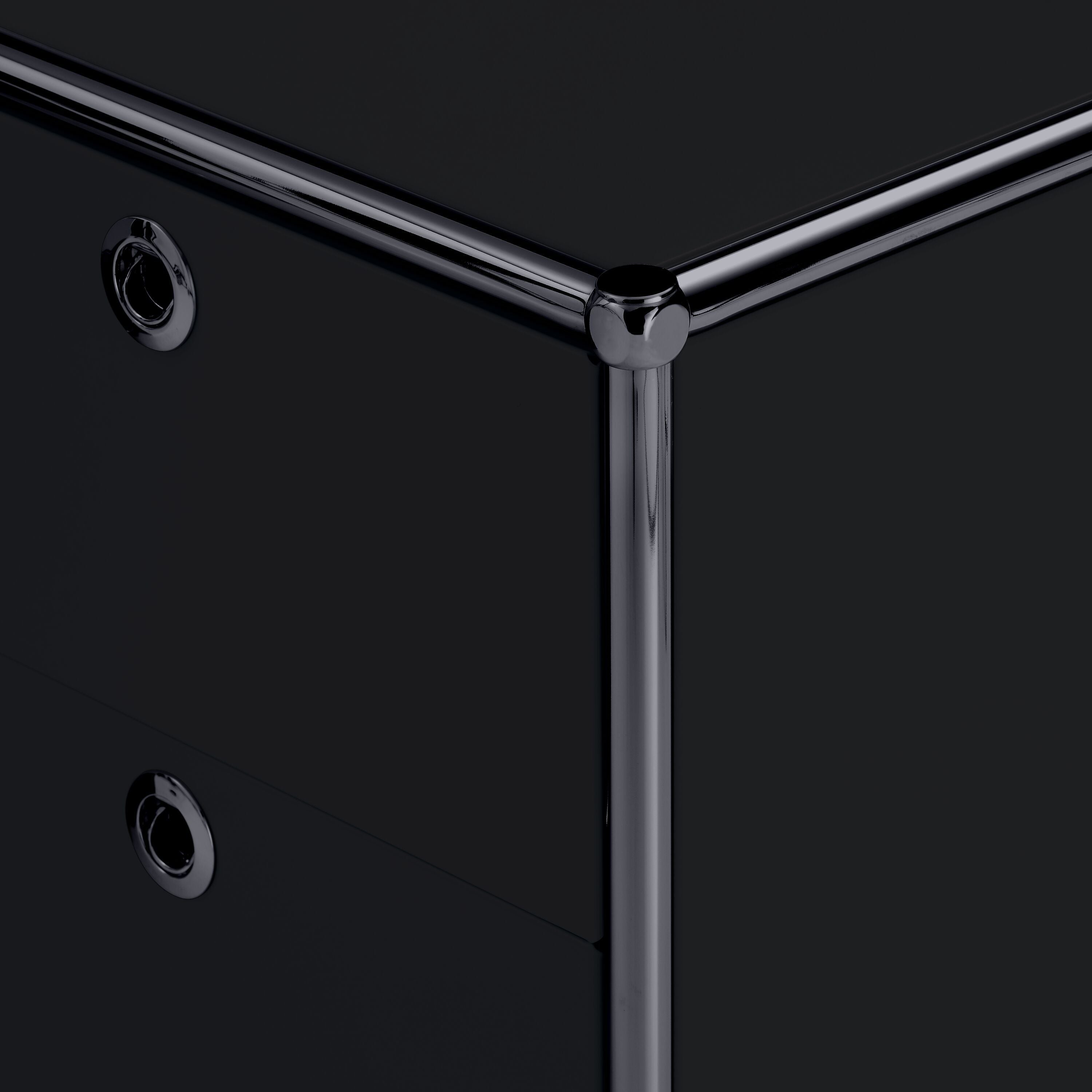 FLEXCUBE Eckschreibtisch - Schwarz / B: 152.0 cm x T: 115.0 cm x H: 80.0 cm