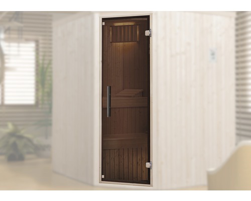 Saunadeurelement Weka met helder glazen volledig glazen deur 1740x510x67 mm