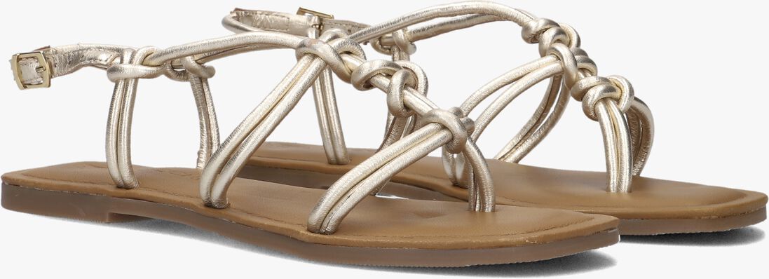 gouden lina locchi platte sandalen l1285