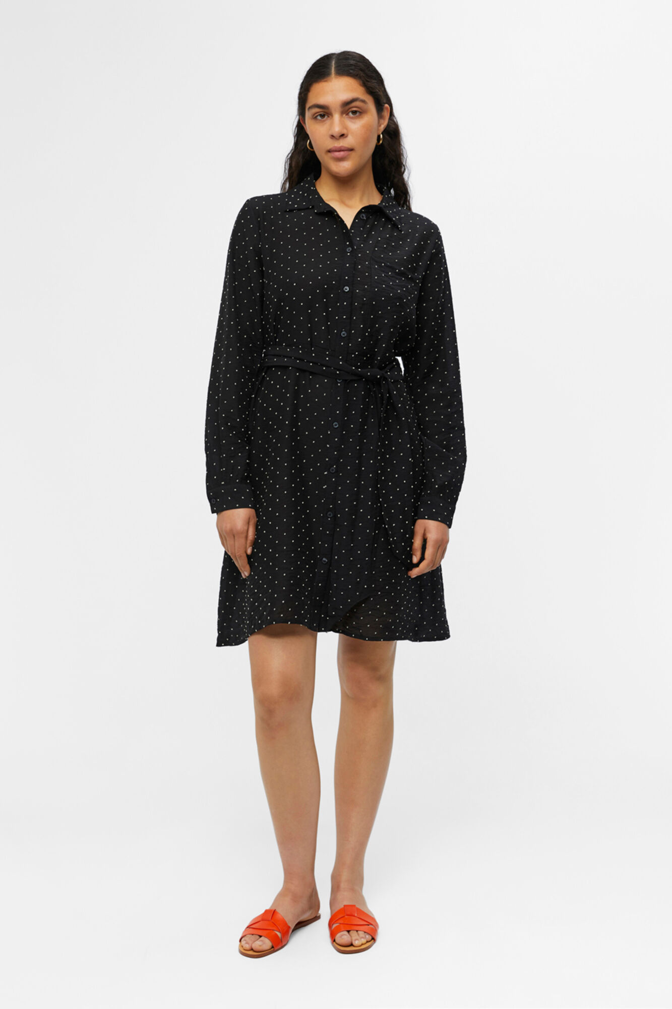 Vestido camisa - Preto
