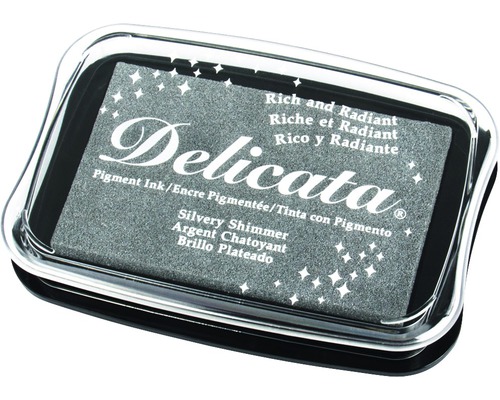 Delicata Metallic stempelkussen, zilver