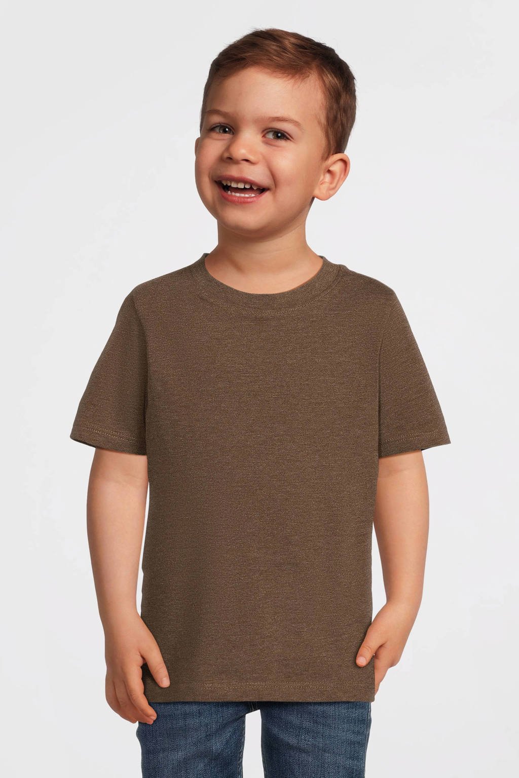 anytime T-shirt bruin melange