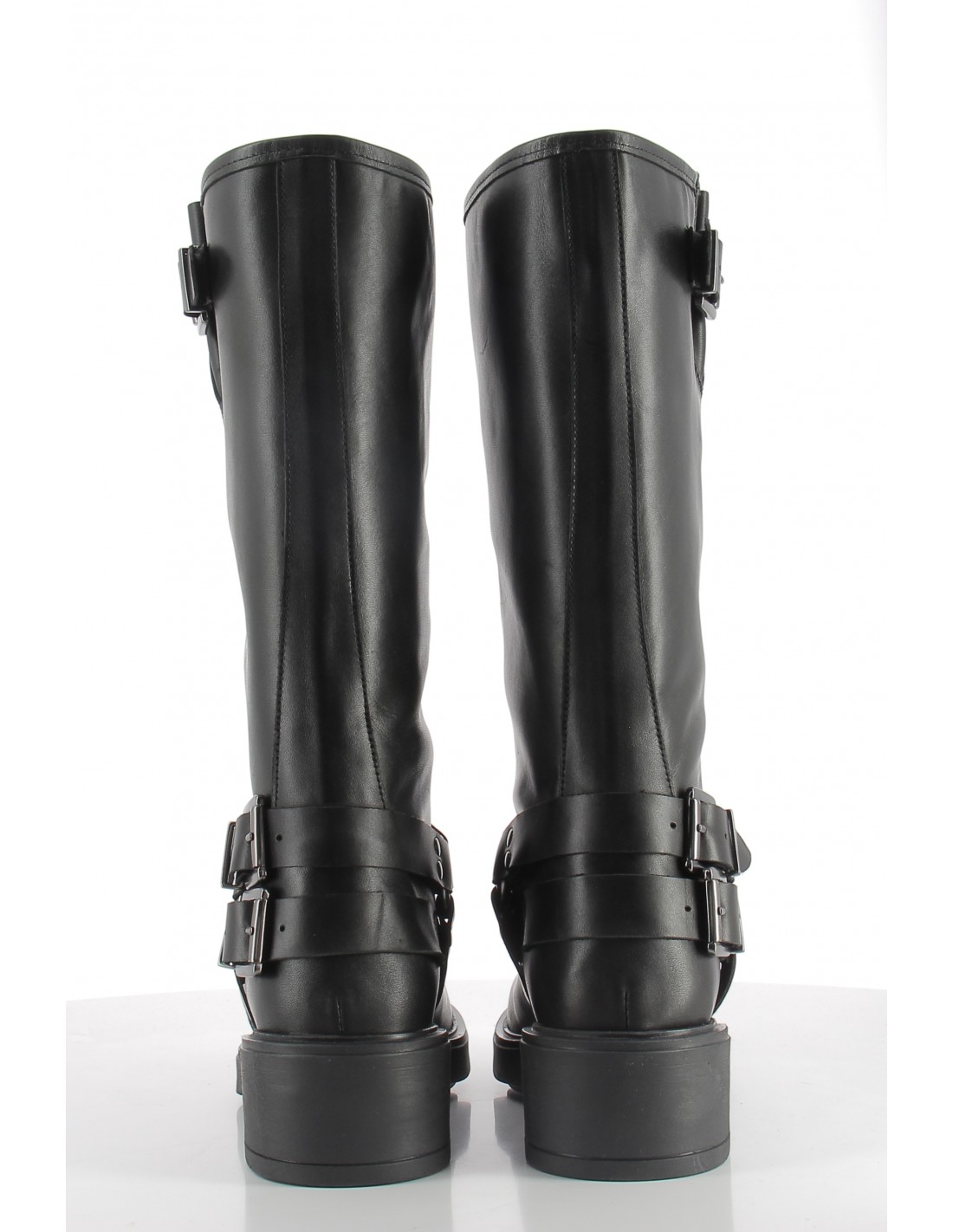 hylton Bottes Femme Cuir Noir Celine