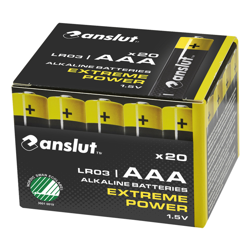 AAA-batterier 20-pk