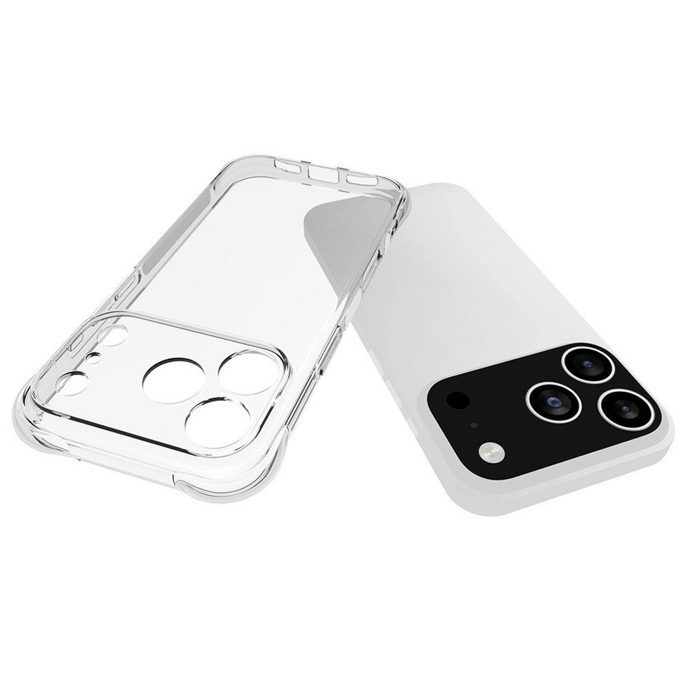 iPhone 17 Pro Gummi Hülle Case Slim Design mit Air Cushion Fallschutz - Transparent
