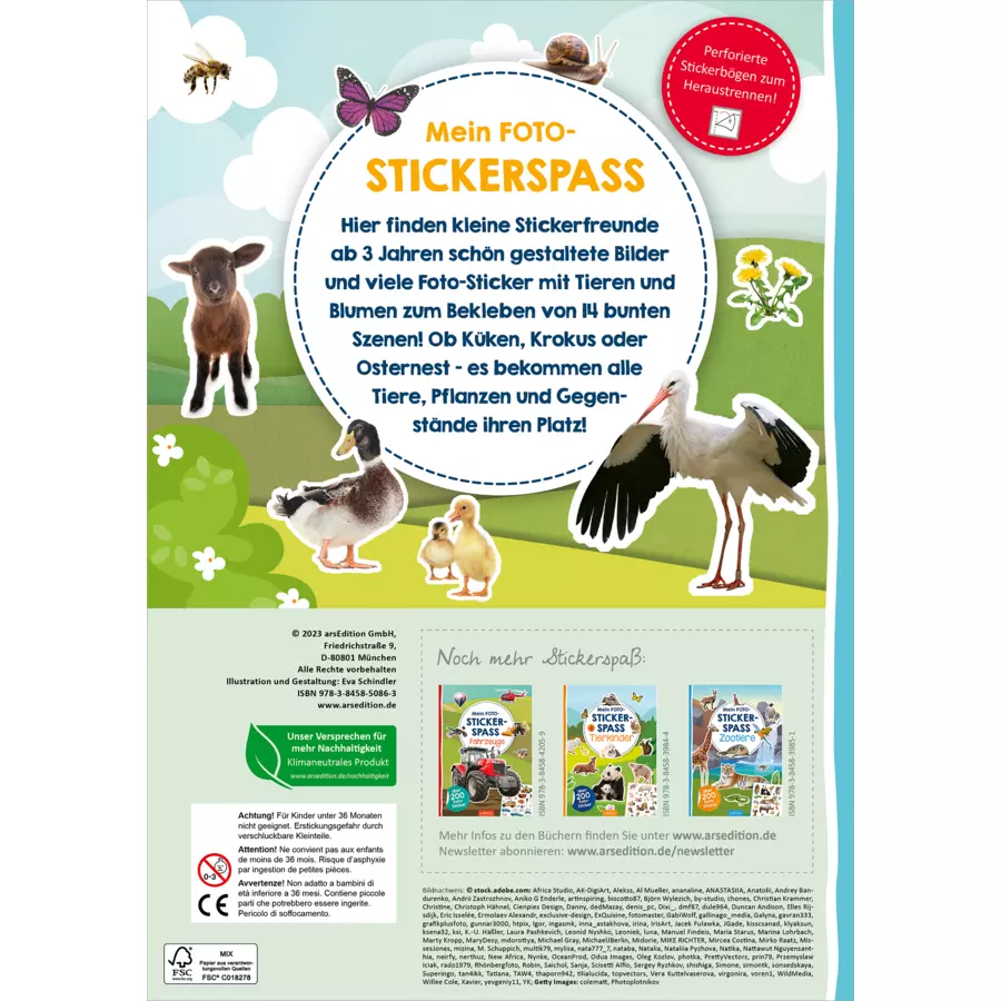 arsEdition Mein Foto-Stickerspaß – Frühling