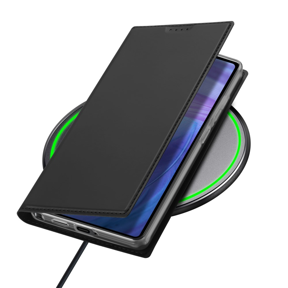 Samsung Galaxy S25 Ultra Flip Wallet Cover Leder Tasche - Schwarz