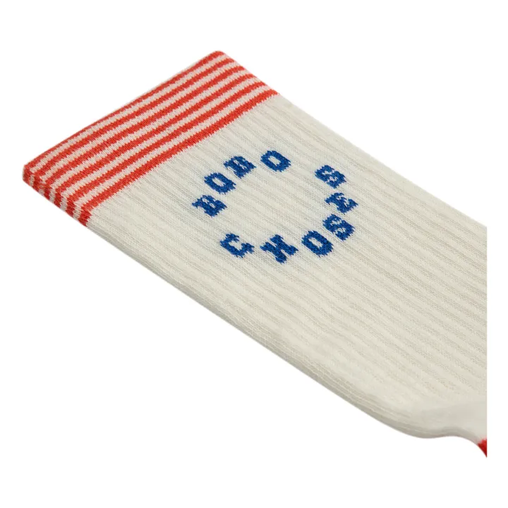 Bobo Choses Chaussettes Logo - Collection Adulte  | Blanc