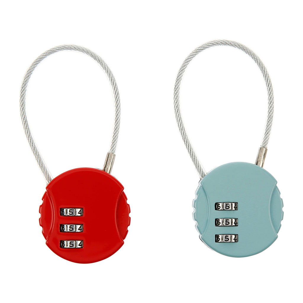 Cadenas à code câble souple