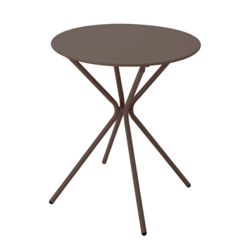 KARWEI bistrotafel Pleun bruin metaal ø 60 cm