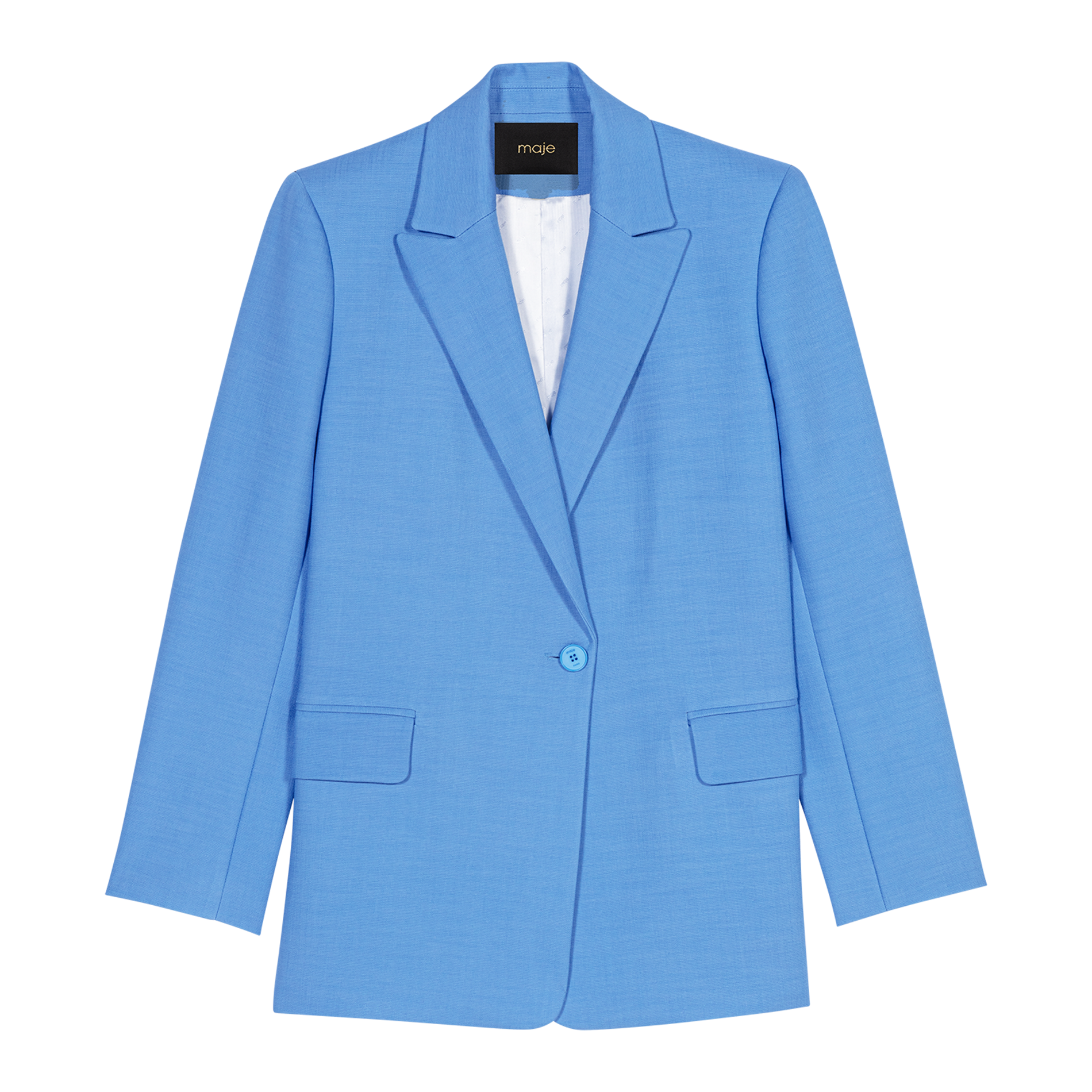Veste de tailleur droite | Bleu