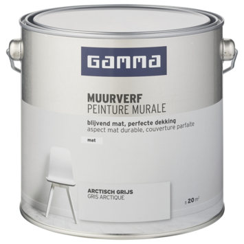 GAMMA muurverf mat 2,5 L arctisch grijs