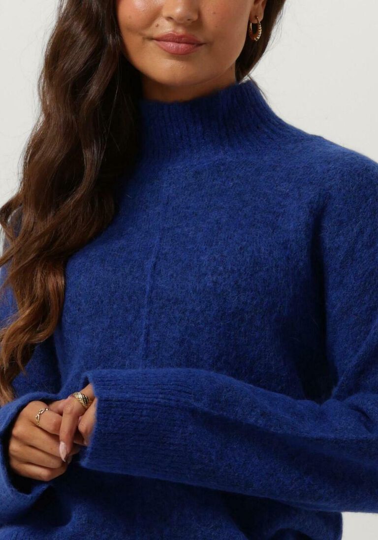 Y.A.S. blauwe y.a.s. coltrui yasnelloseam ls knit pullover
