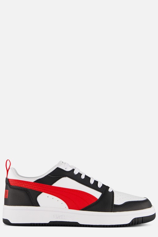 Puma Rebound v6 Low Sneakers wit Imitatieleer