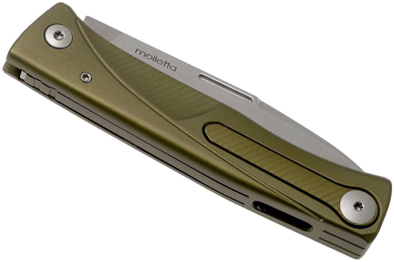 LionSteel Thrill green aluminum integral slipjoint zakmes