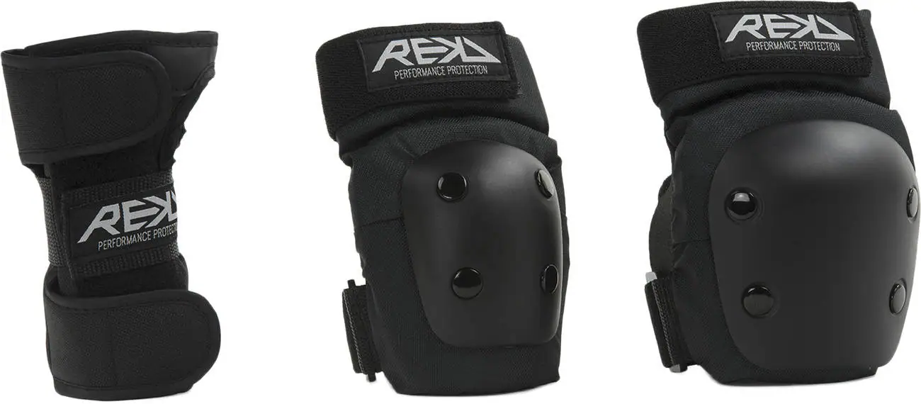 REKD Heavy Duty Junior Beskyttelsessæt Børn 3-Pak - Sæt Rulleskøjter