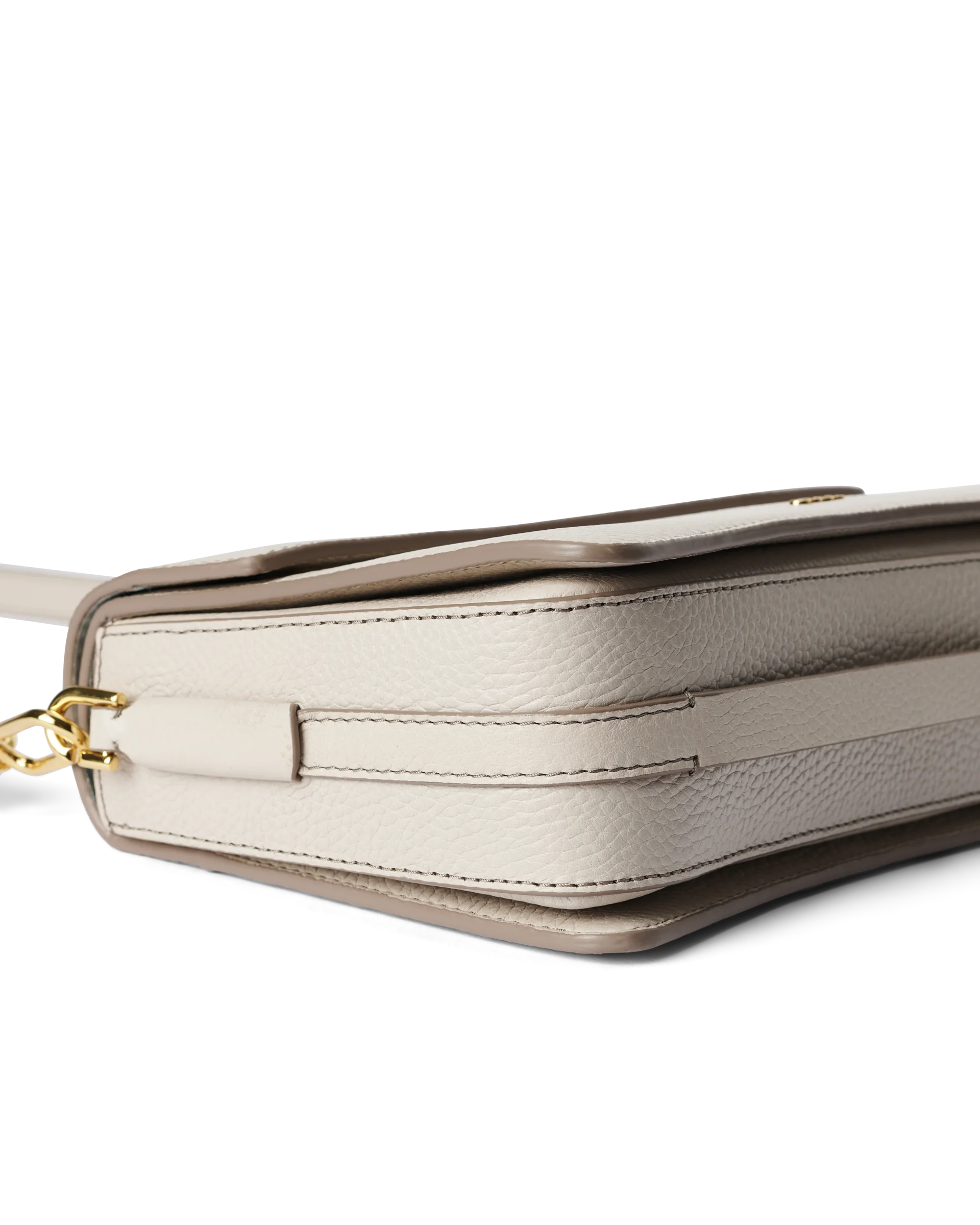 ECCO Pinch Bag Umhängetasche aus Leder Beige 17X26X10 cm