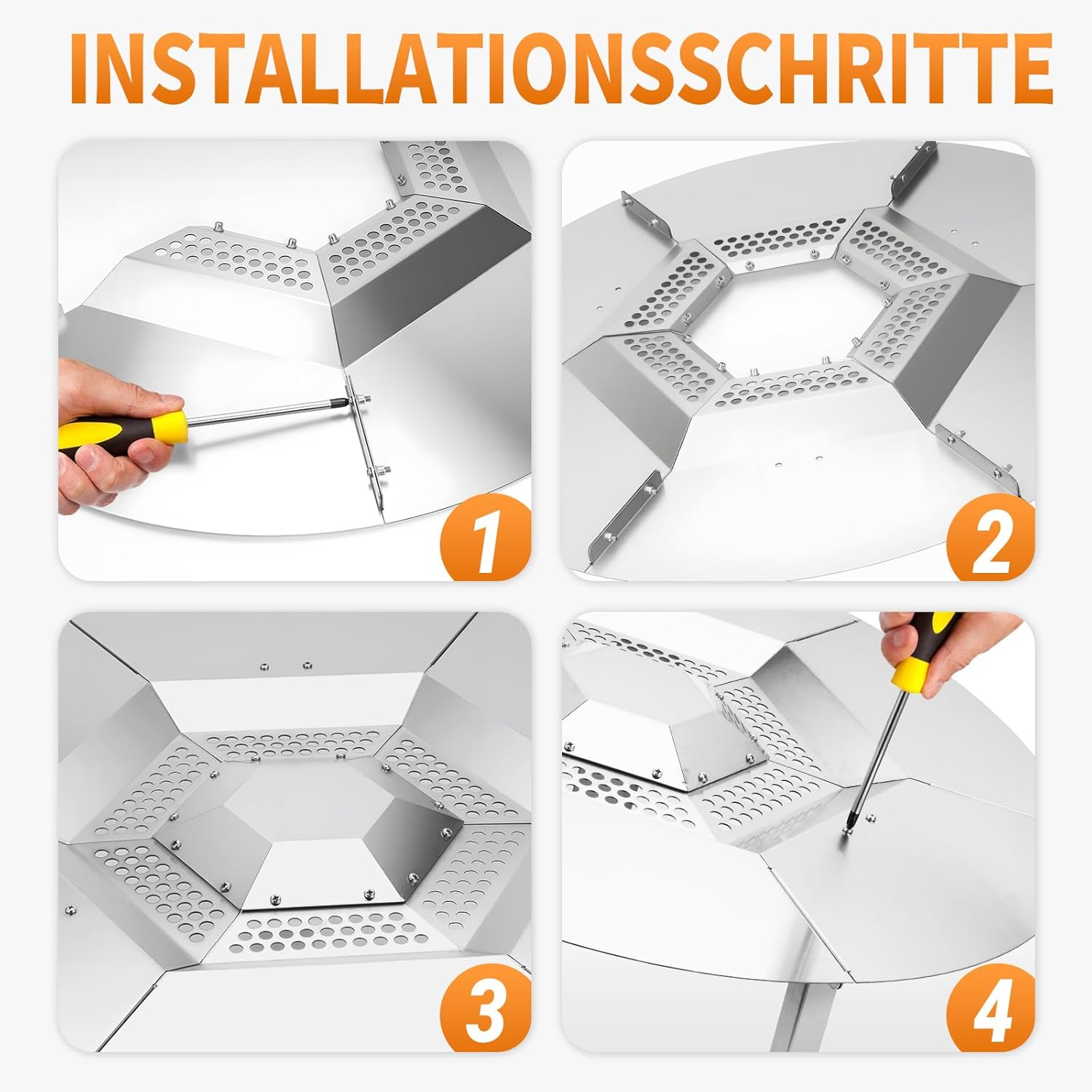 Solo Stove Bonfire Wärmeverteiler für Feuerschale – Mit 3 Abnehmbaren Füßen, Edelstahl Zubehör für Bonfire Feuerstelle, Effiziente Wärmeverteilung,Solo Stove Bonfire Hitzeverteiler
