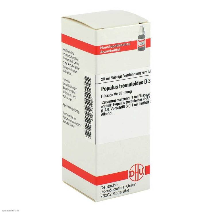 DHU Populus Tremuloides D 3 Dilution, 20 ml